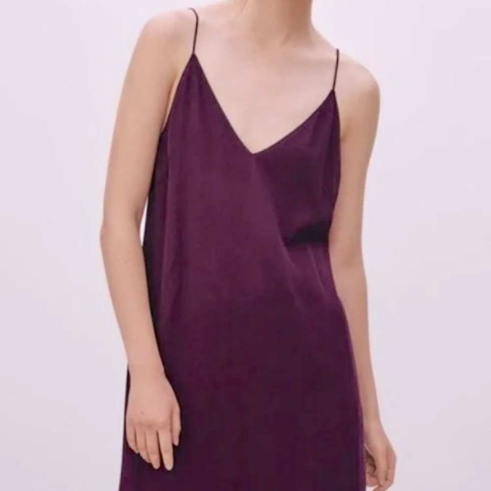 NWOT Dark Purple Slip Dress